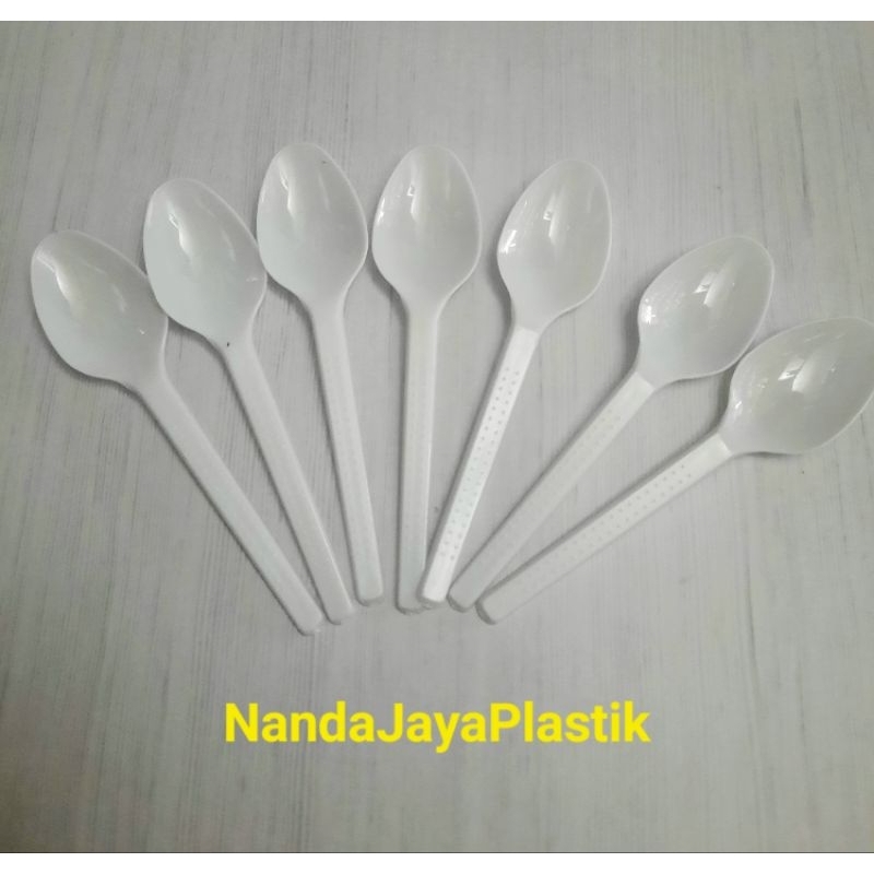 

SENDOK TEH STB Isi 100 Pcs / Sendok Ice cream Puding Putih Susu / Sendok Teh / Sendok Ice Cream