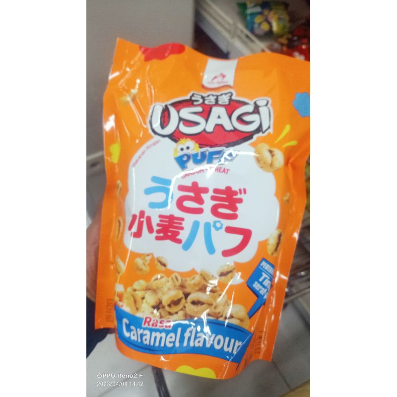 Usagi Puff Caramel Sharepack | Puff Caramel | Gandum - Wheat 8 x 10G