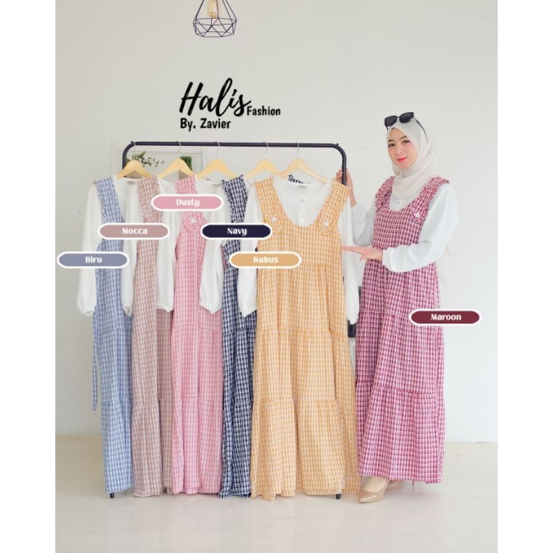Gamis twill crinkle Halis fashion by Zavier ZANJ483