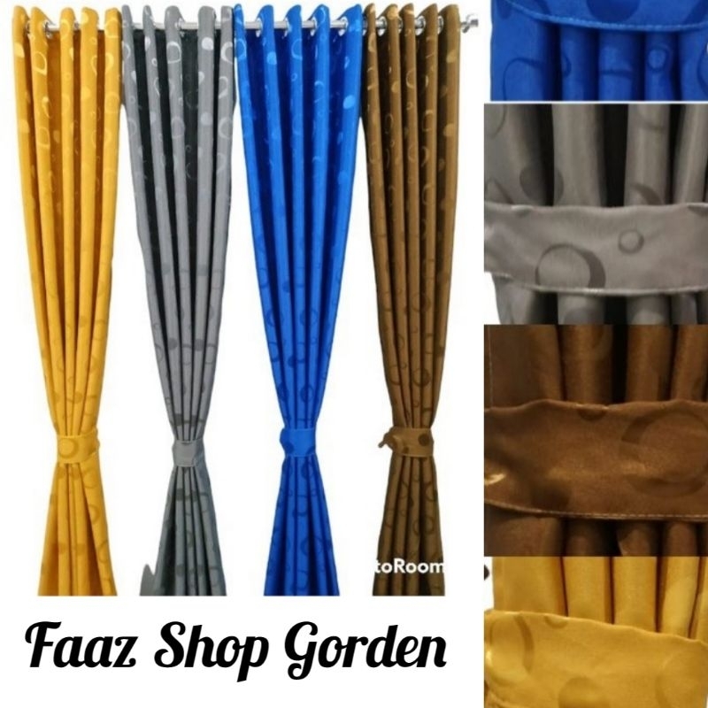 Gorden Minimalis Gorden Pintu Model Smokring Gorden Jendela Gorden Polkadot Gorden Ruang Tamu