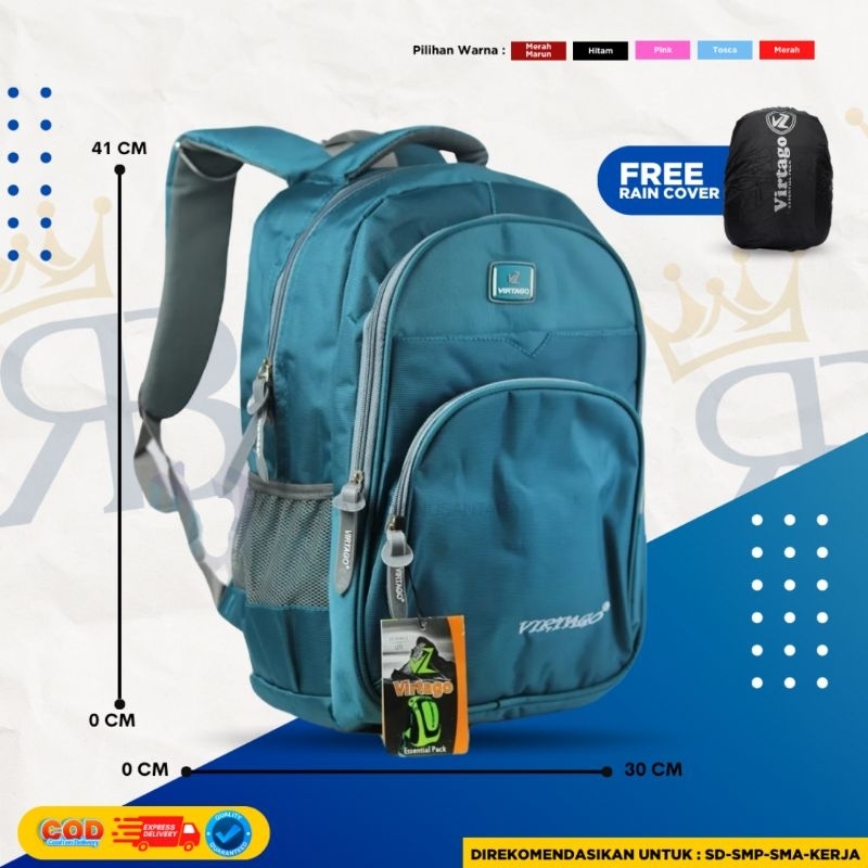 Tas Virtago/Ransel Virtago/Tas Sekolah Untuk SMP-SMA/Tas Laptop Untuk Kerja