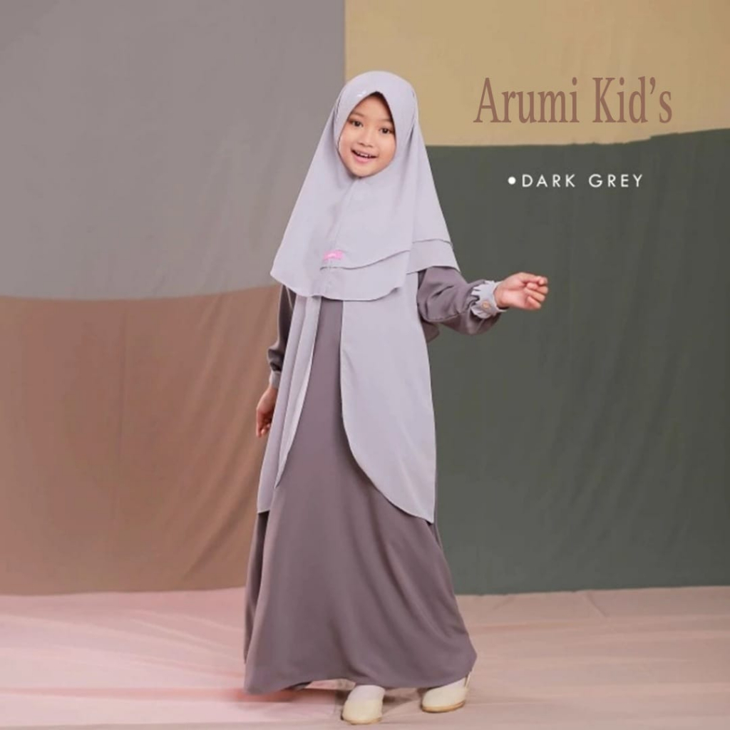 GAMIS SYARI ANAK PLUS KERUDUNG / TERBARU 2023