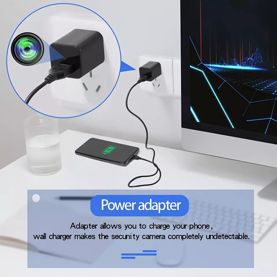 SPY CAM USB CHARGER ADAPTOR KAMERA PENGINTAI MINI HIDDEN CAMERA 1080P FULL HD