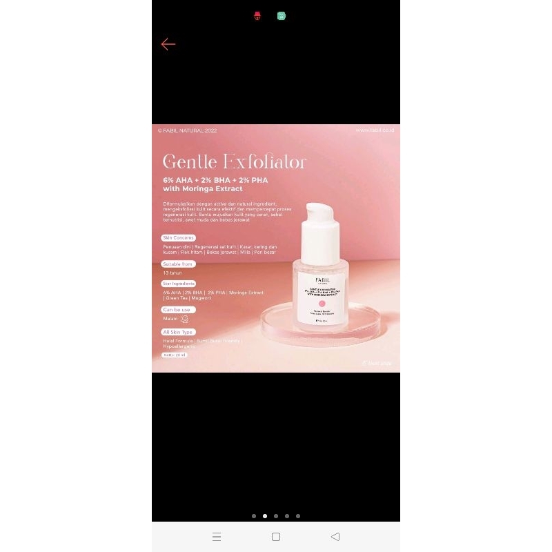 GUDANG FABIL ACEH | SERUM EXFOLIASI FABIL NATURAL