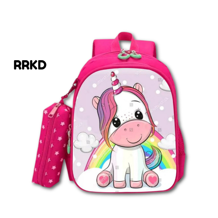 Raarkids tas anak unicorn ransel anak perempuan tk paud sd