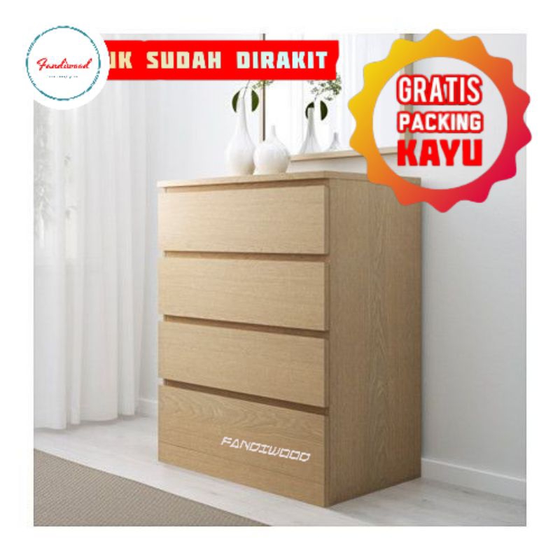 KABINET LACI MINIMALIS 4 LACI PREMIUM FURNITUR JEPARA