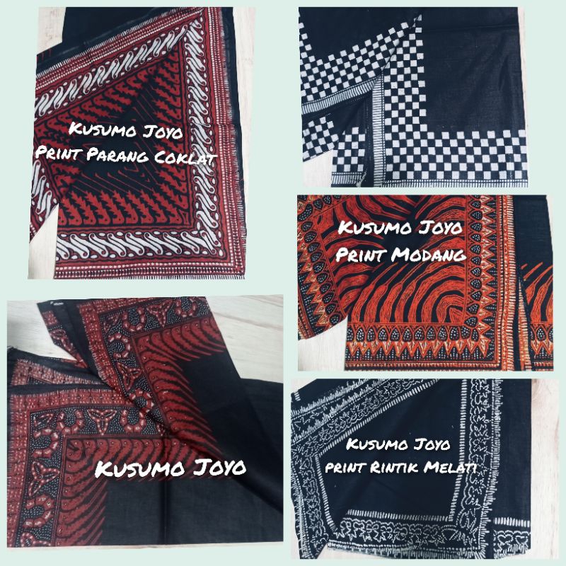 Udeng iket Kepala Batik Print Segi Tiga