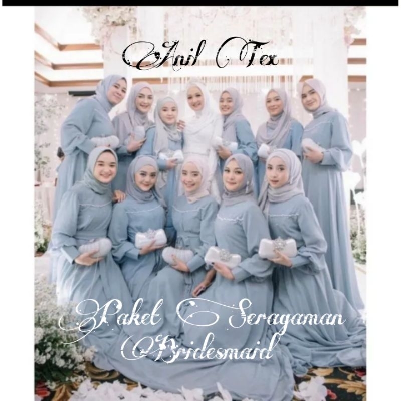 Paket Seragaman Bridesmaid / Baju Nikah / Baju Wisuda / Seragaman Keluarga