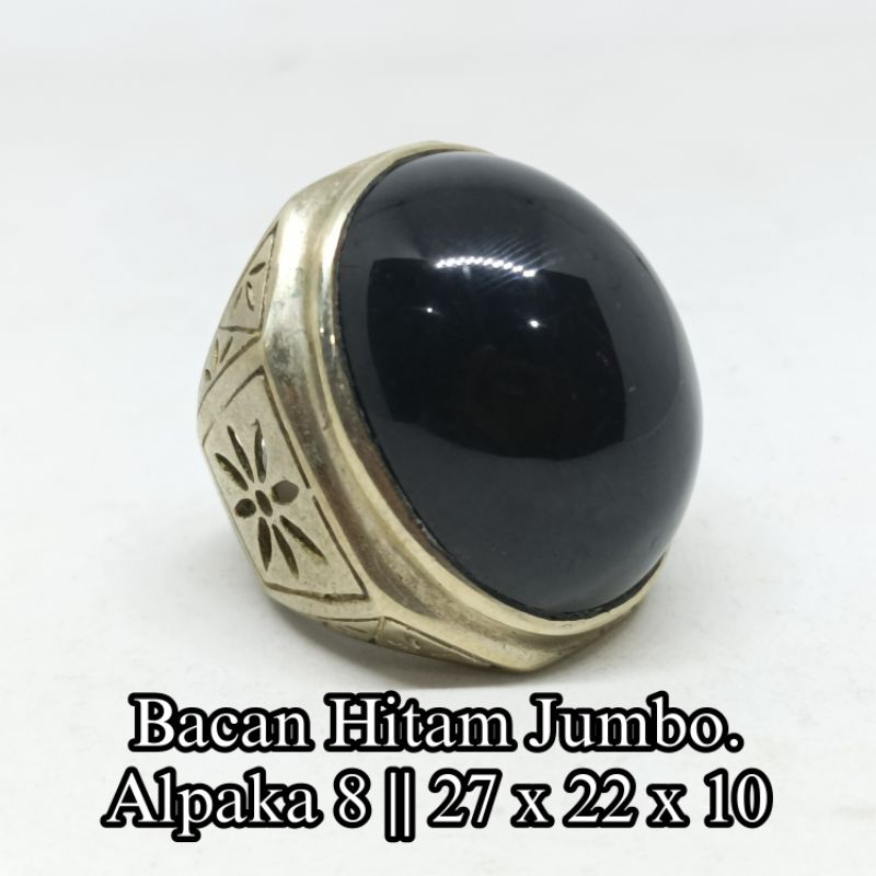 Akik Bacan Hitam Belum Tembus.