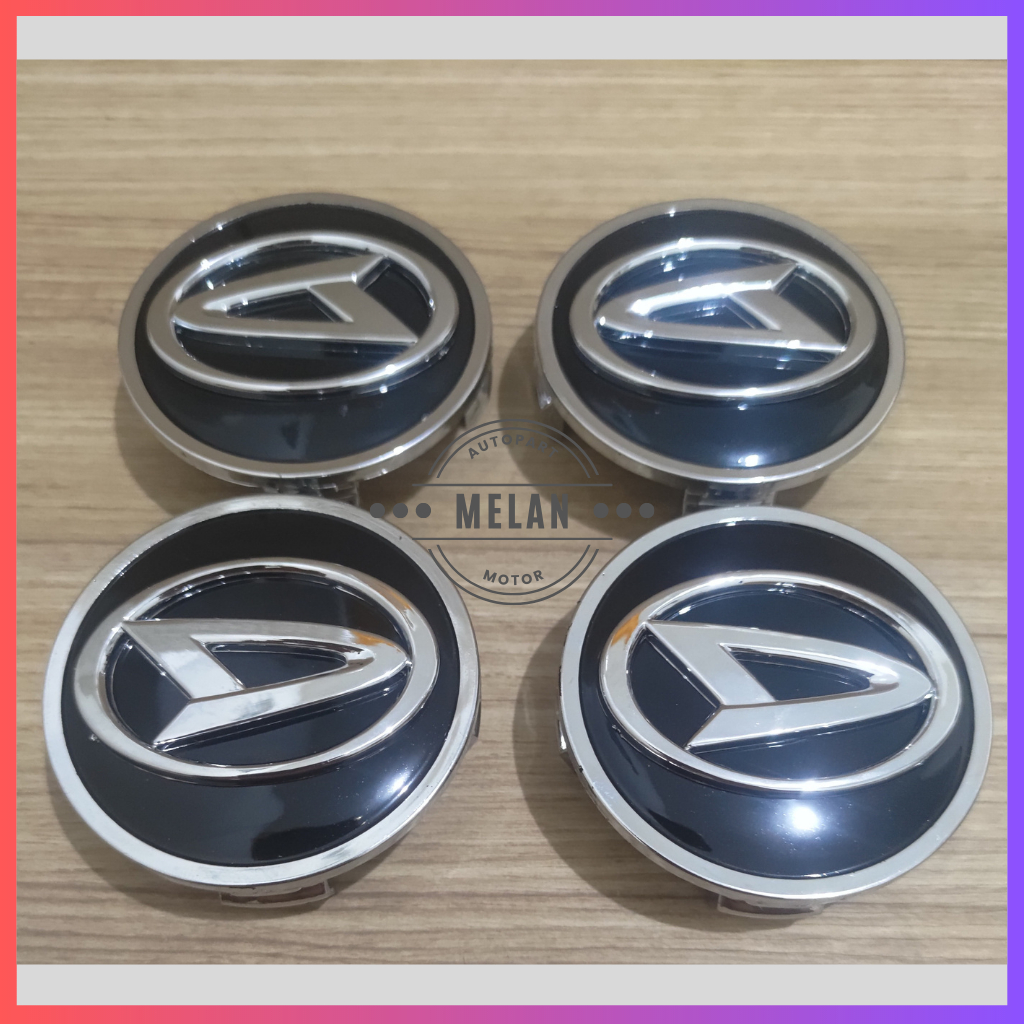 Dop Roda atau Tutup Velg Daihatsu Grand New Xenia, All-new Terios Black Crome Diameter 6,2