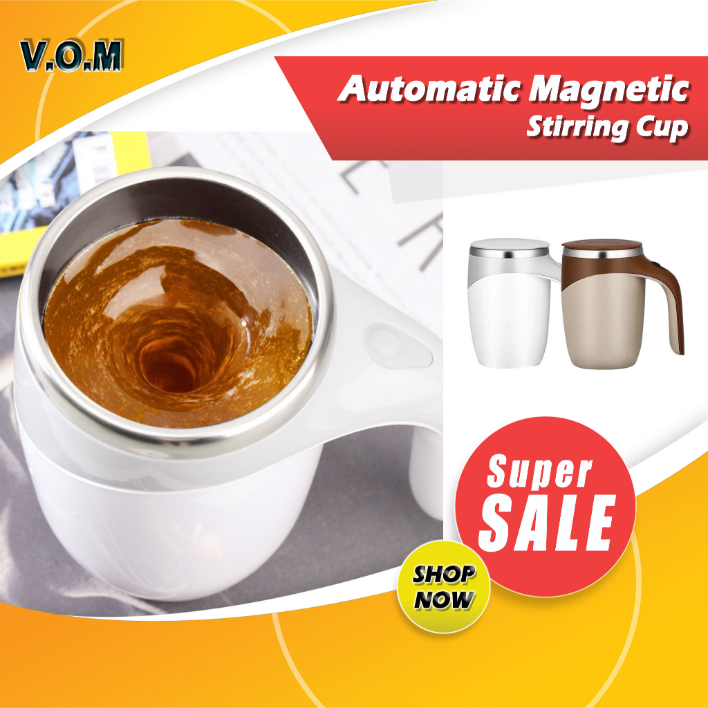 Automatic Magnetic Stirring Cup Gelas Aduk Sendiri Otomatis Unik 0888