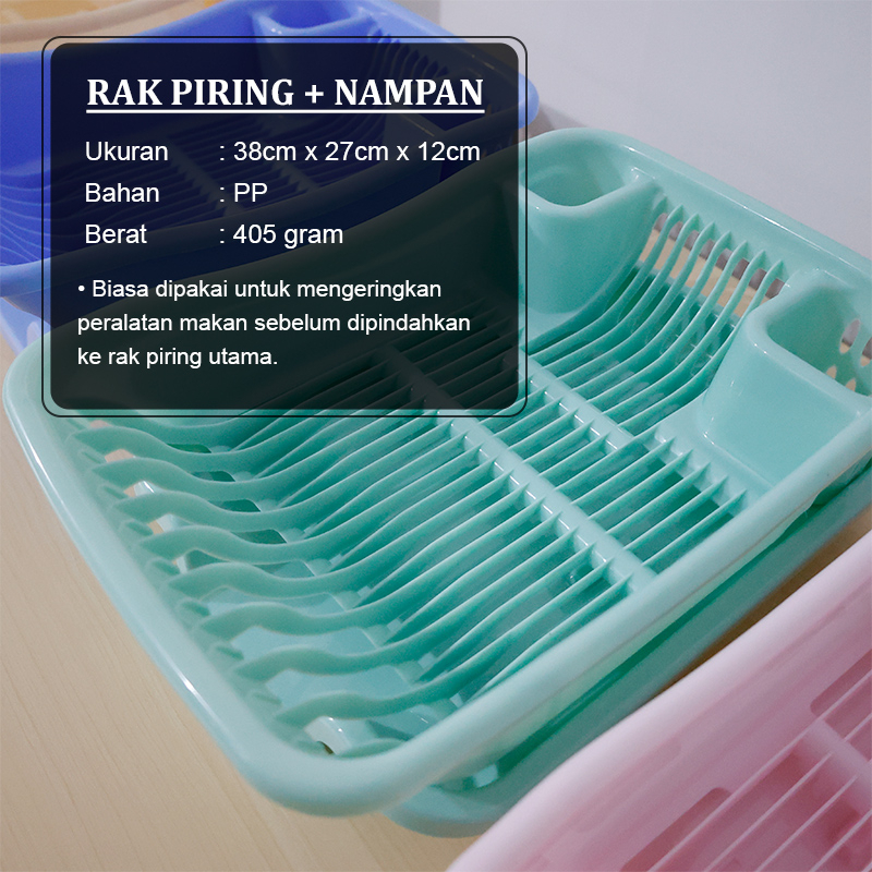 Partyhouse PBR-C Rak Piring Dan Sendok Plastik / Rak Piring Plastik / Rak Piring Serbaguna / Rak Piring Dapur Baskom /Rak Pengering Piring