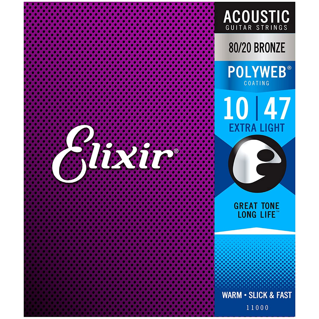 SENAR GITAR ELIXIR 010 AKUSTIK / ELIKSIR / ACCOUSTIC / STRING / BRONZE / SATU SET / TALI GITAR