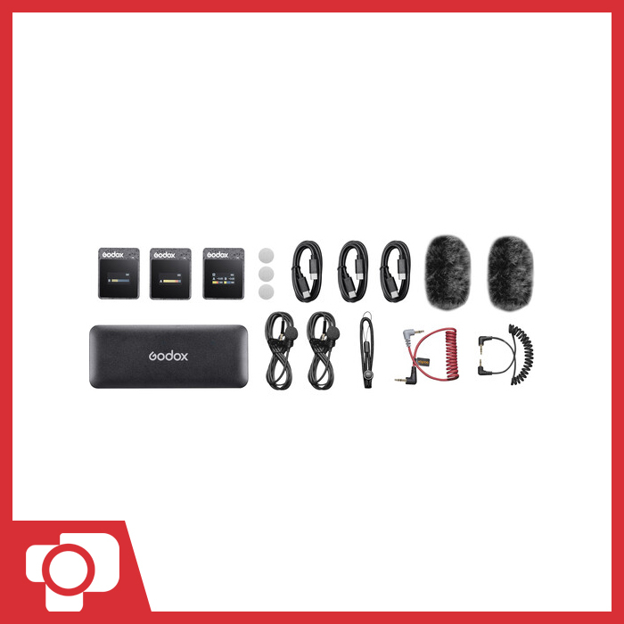 Godox Movelink II M2 3.5mm Wireless Microphone Kamera Smartphone