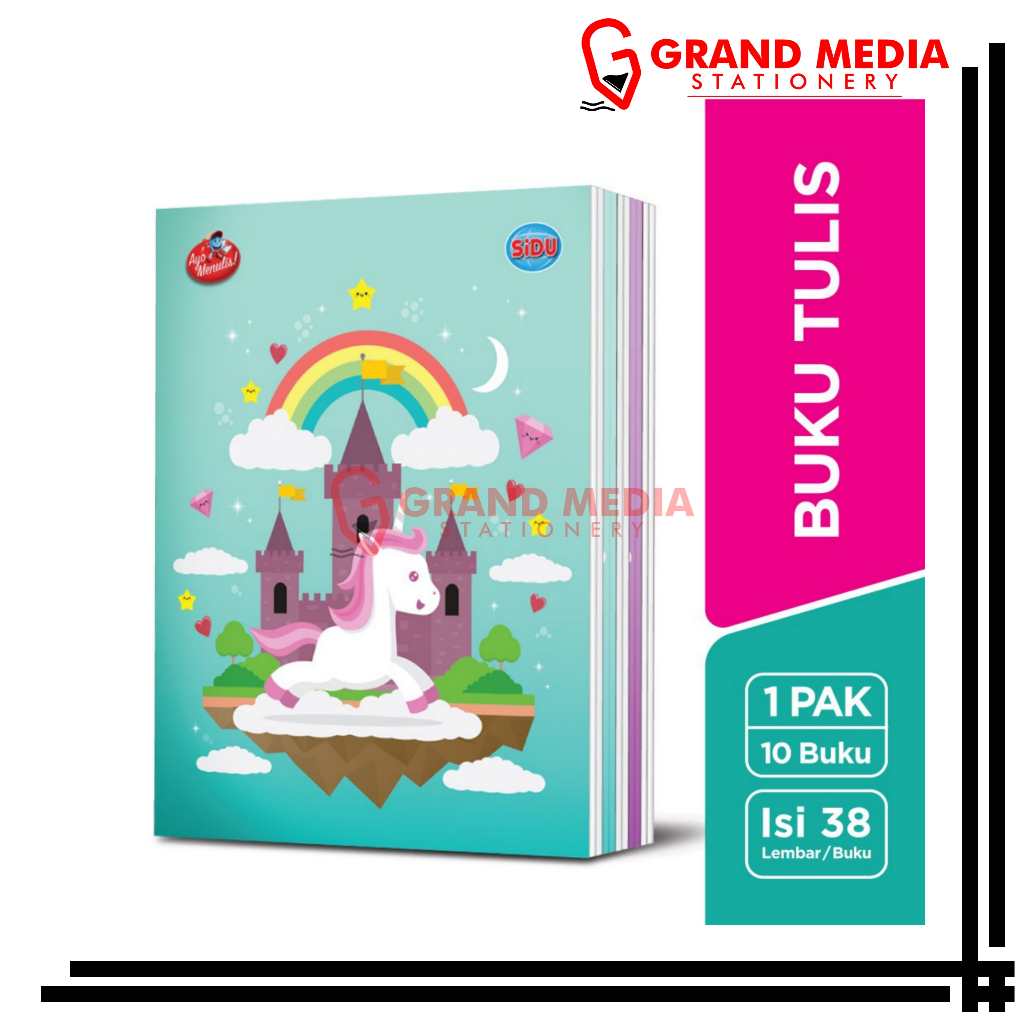 

[GRAND MEDIA] BUKU TULIS SINAR DUNIA / SIDU ISI 38 LEMBAR / 1 PACK / 10 PCS