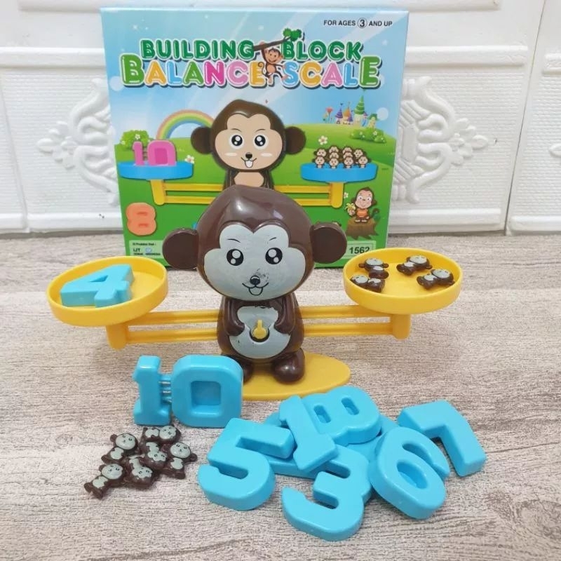 Mainan Edukasi Anak Balance Monkey Timbangan SS1562