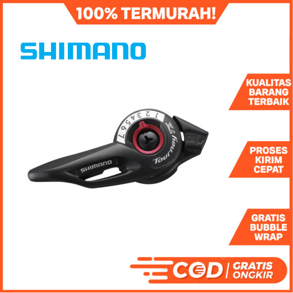 Shifter Sepeda Shimano Tourney TZ500 7 Speed Operan Sepeda MTB Lipat DLL