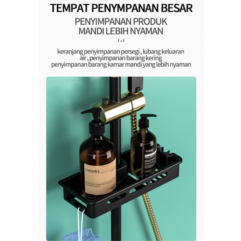 Shower set 4 Fungsi Panas-Dingin Dengan Faucet / set sower kamar mandi tembaga lengkap / Sprayer Faucet Panas Dan Dingin Set Kamar Mandi