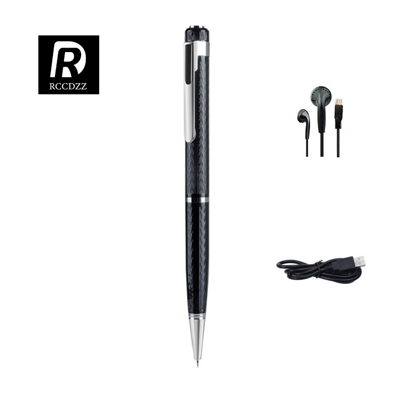 pulpen perekam suara RCCDZZ Pena Perekam Suara Profesional MP3 Dictaphone Perangkat Mendengarkan Ter