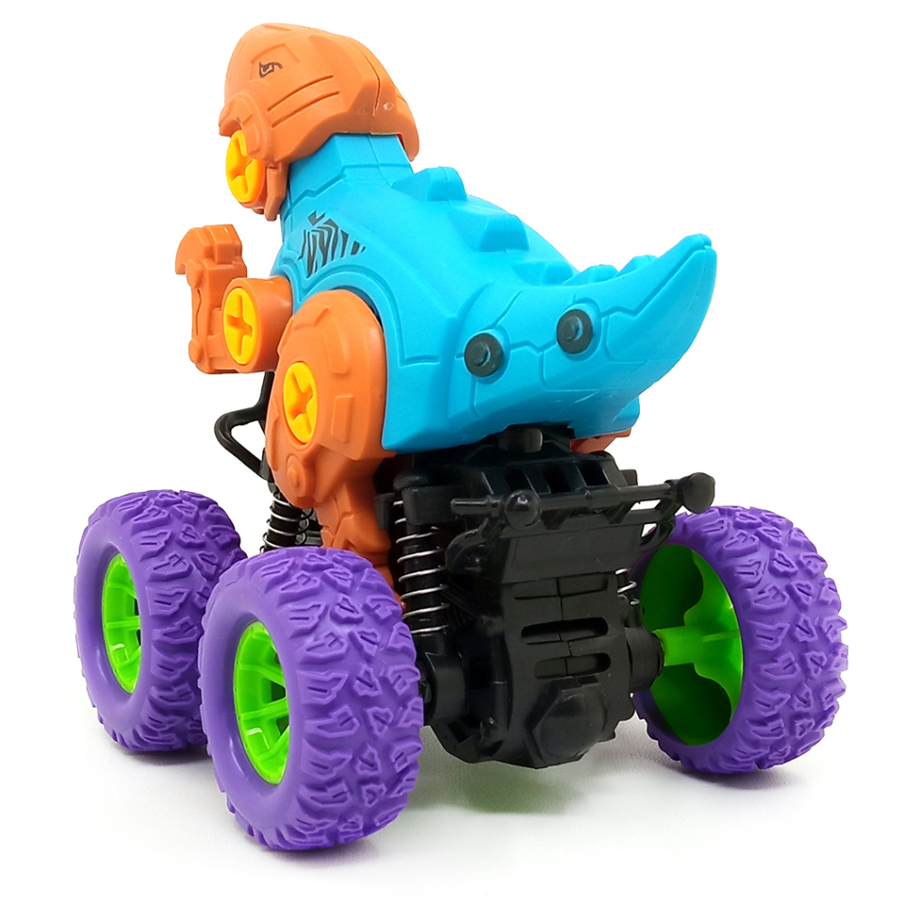 Toy Addict DIY Friction Dino Car Mainan Anak Mobil Dinosaurus Off Road