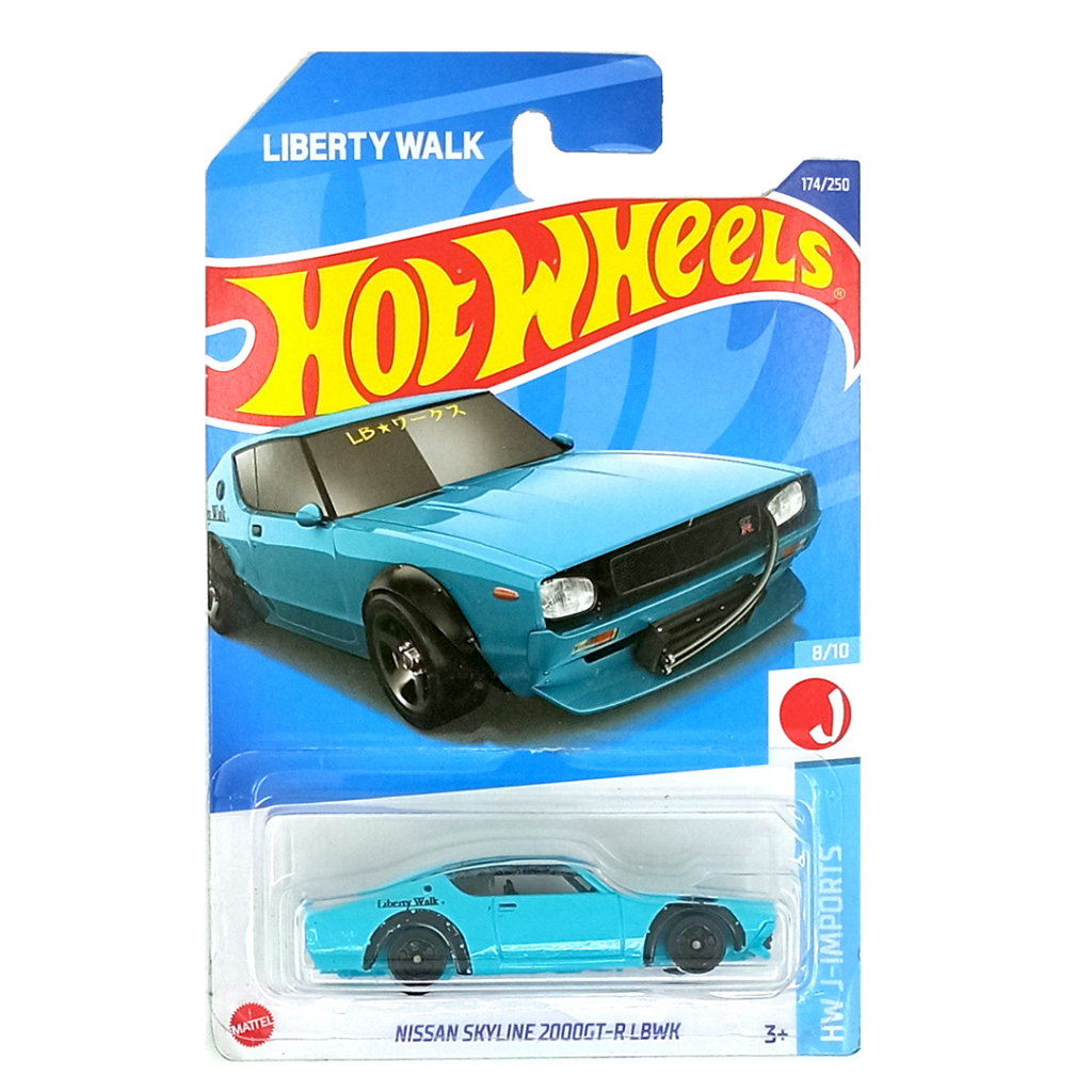 Hot Wheels Nissan Skyline 2000GT-R LBWK Biru HW J-Imports