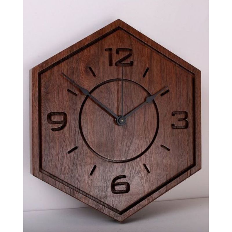 Jam dinding minimalis / Jam dinding kayu / Jam dinding mewah