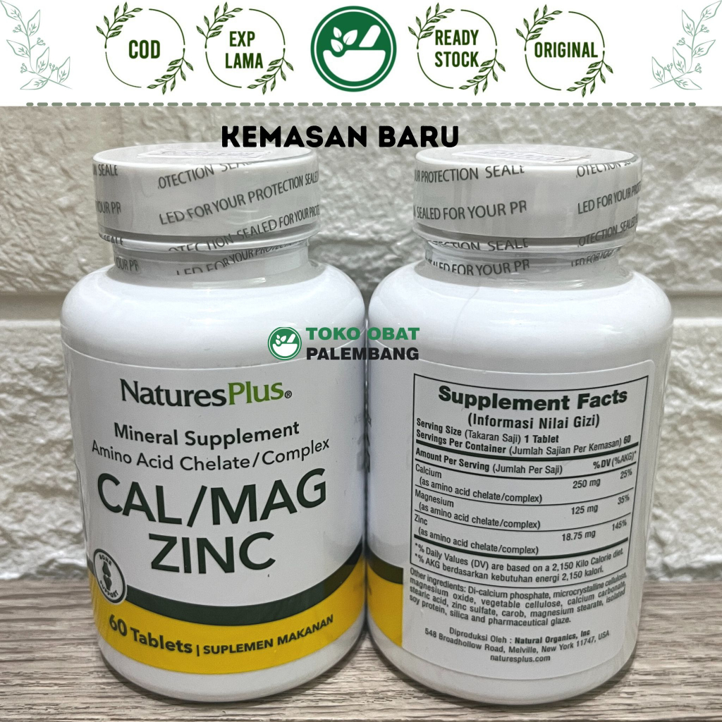 NATURES PLUS CALMAGZINC 60 TABLET NATURE PLUS CAL MAG ZINC CAL/MAG/ZINC