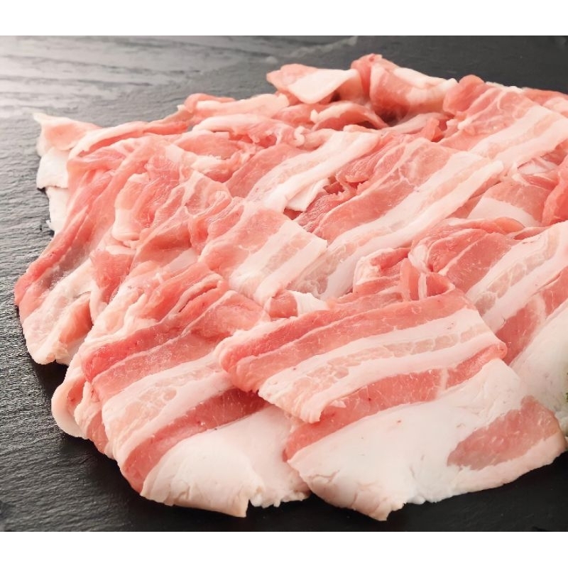 

Pork Belly Slice Impor / Samcan Slice Impor - Denmark Danish Crown - 500gram