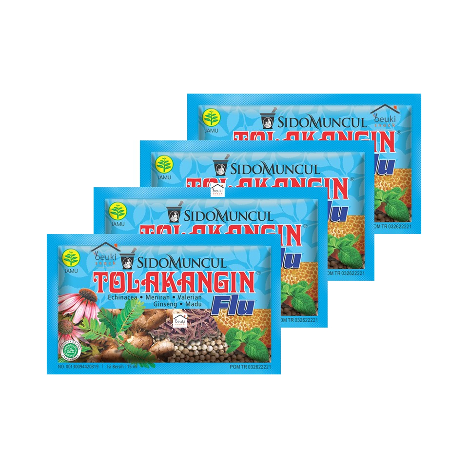 

4PCS Tolak Angin Flu Minuman Tradisional Obat Herbal Plus Madu