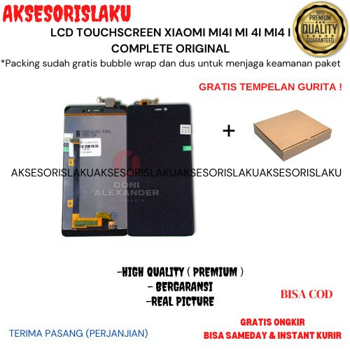 LCD TOUCHSCREEN XIAOMI MI4I MI 4I MI4 I COMPLETE ORIGINAL