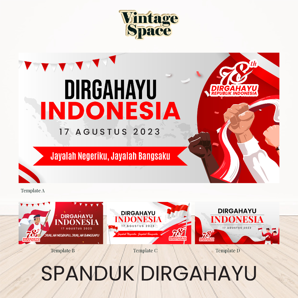 Spanduk HUT RI / Cetak spanduk Dirgahayu / Spanduk Kemerdekaan