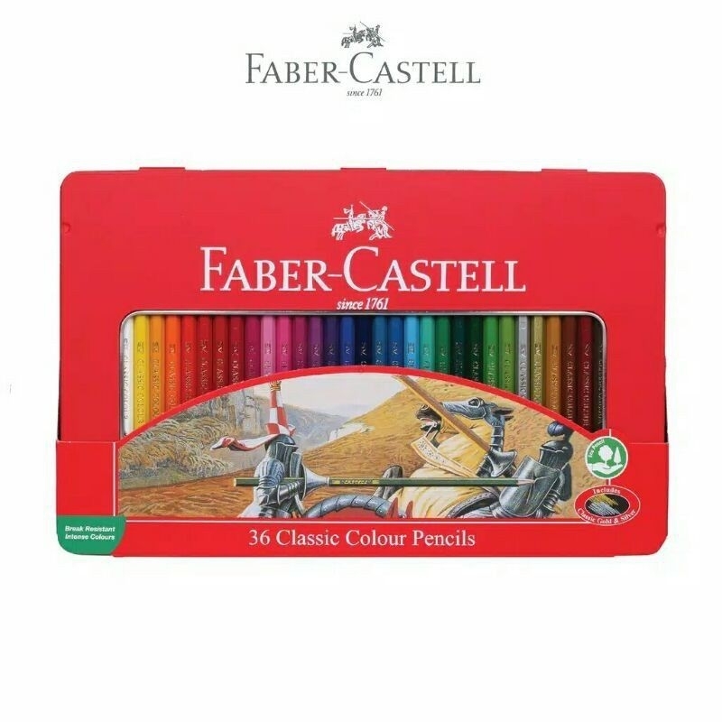 

Pensil Warna Case Faber Castell 36 Warna / Colour Pencils Tin Case 36