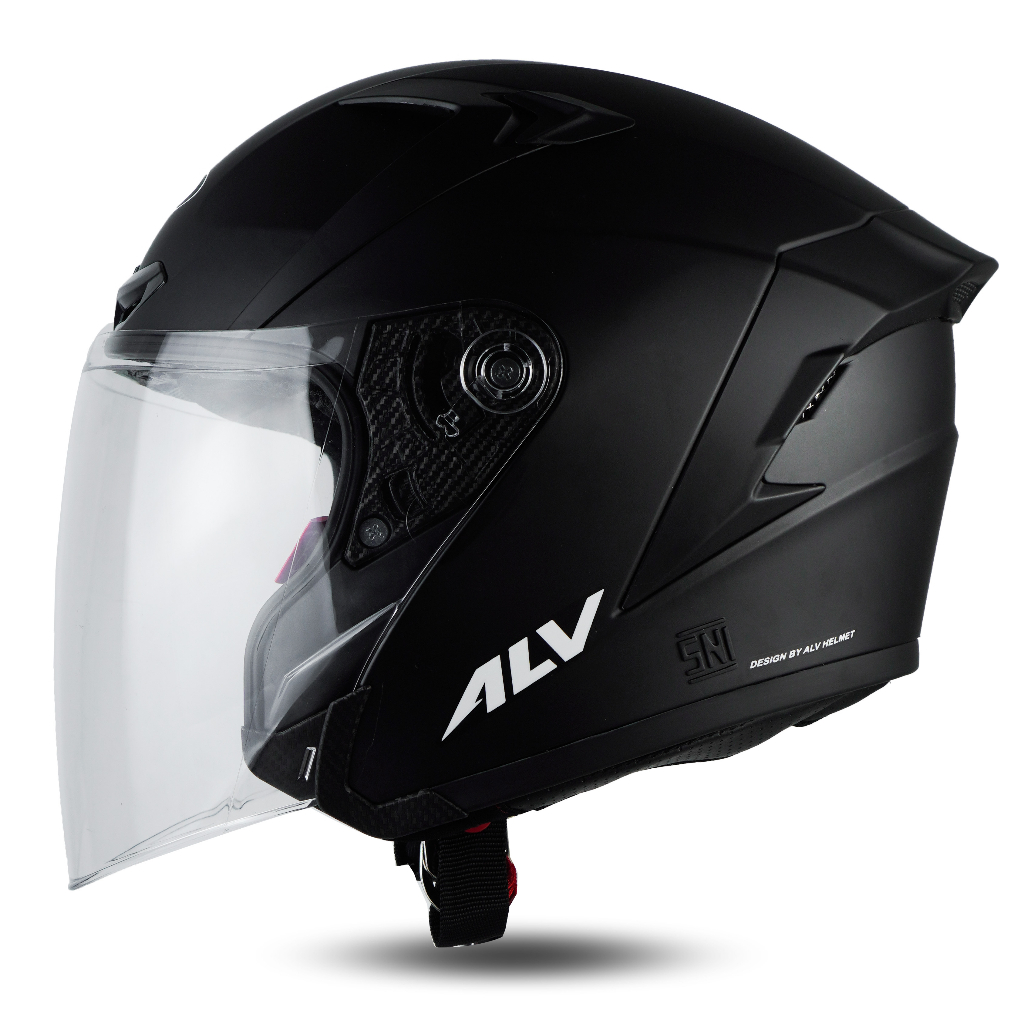 Helm Half Face ALV Ultron Kekinian Kaca Silver