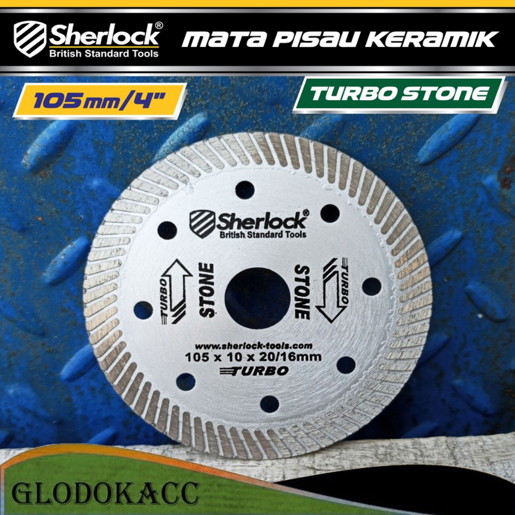 Diamond Wheel 4&quot; Sherlock Mata Pisau Potong Granite Turbo STONE