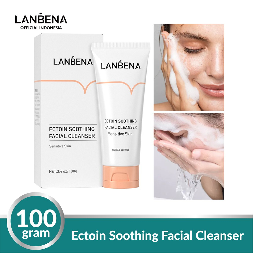 ✨ AKU MURAH ✨ LANBENA ECTOIN SOOTHING FACIAL CLEANSER 100 GR