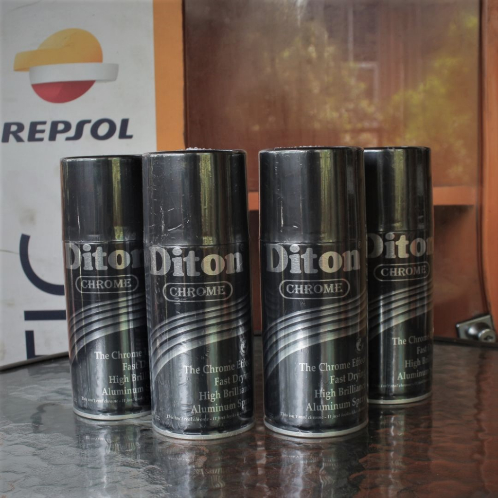 Pilox / Pilok Warna Chrome Crome Cat Semprot Diton Dan Sapporo