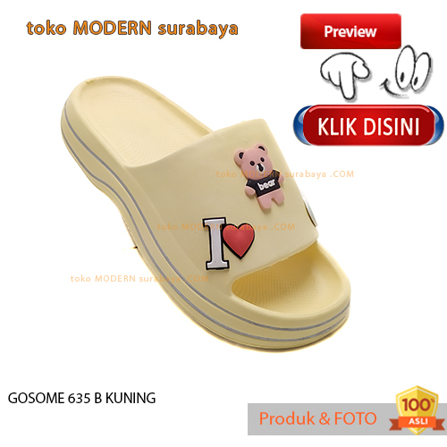 Sandal wanita casual sandal slide karet GOSOME 635 T