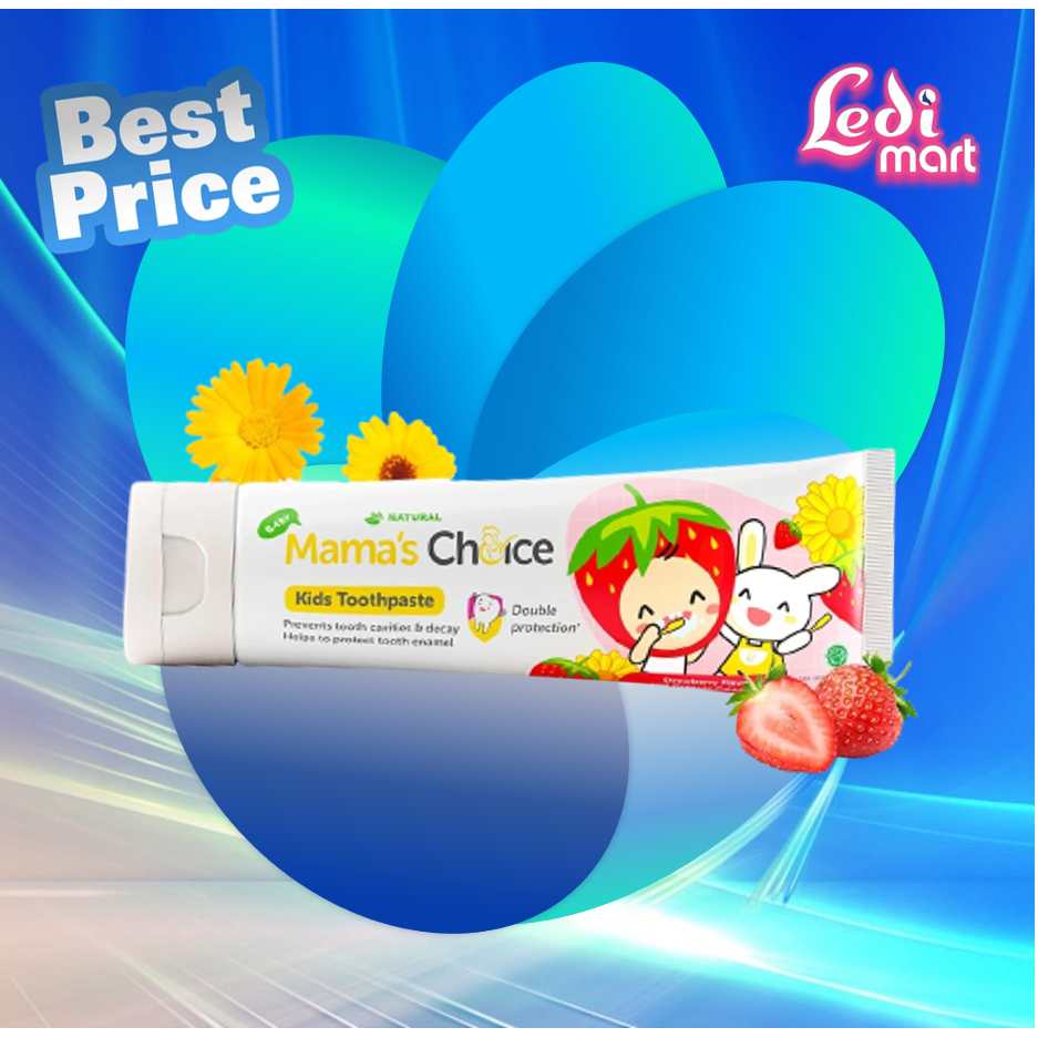 ORIGINAL Mama`s Choice Baby &amp; Kids Toothpaste 45gr / Mama Choice Tooth Paste 45 gr / Mamas Choice Pasta Gigi Anak Bayi 45ml / Odol Bayi 45gr / LEDI MART