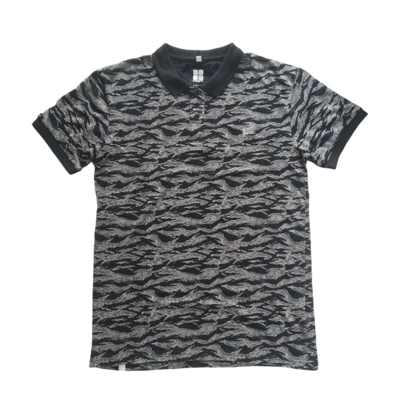 Kaos Insight Camo Flame Polo Black