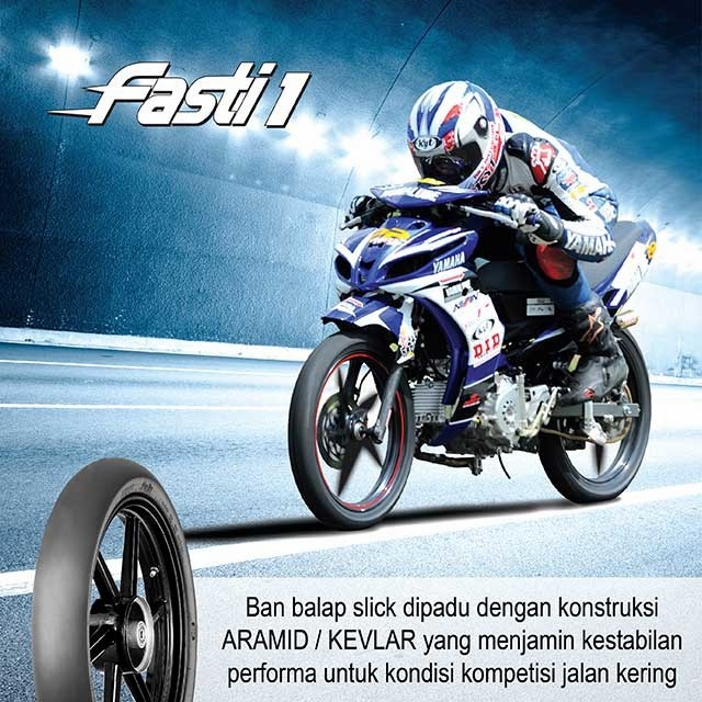 IRC BAN RACING 90/80-17 FASTI 1 TUBELESS BAN BALAP SLICK BAN SLIK
