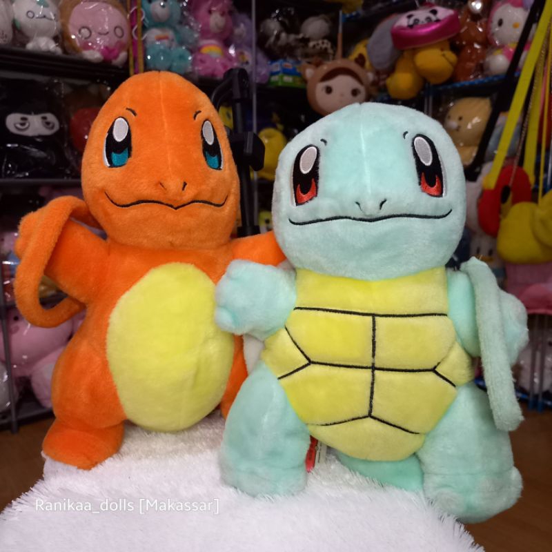 Boneka Pokemon Charmander, Squirtle (Tas Boneka)