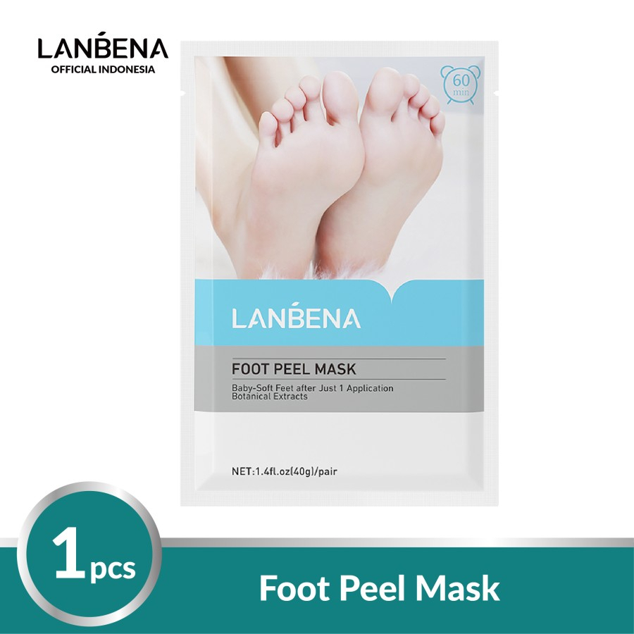 ✨ AKU MURAH ✨ LANBENA FOOT PEEL MASK [BPOM] / Masker Kaki