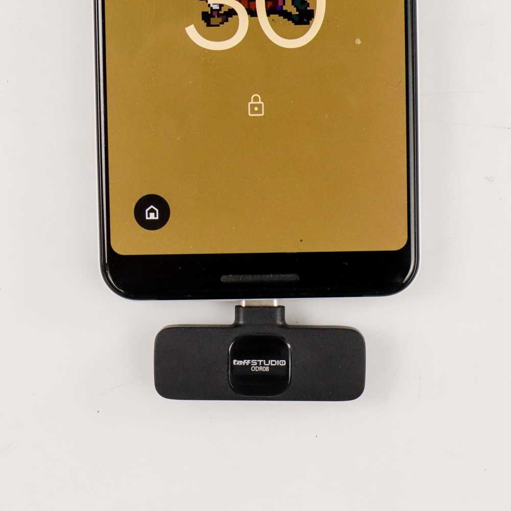 TaffSTUDIO Wireless Lavalier Lapel Portable Microphone USB Type C - ODR08 Mikrofon wireless dengan ukuran mini bisa untuk smartphone, PC, laptop, ataupun tablet