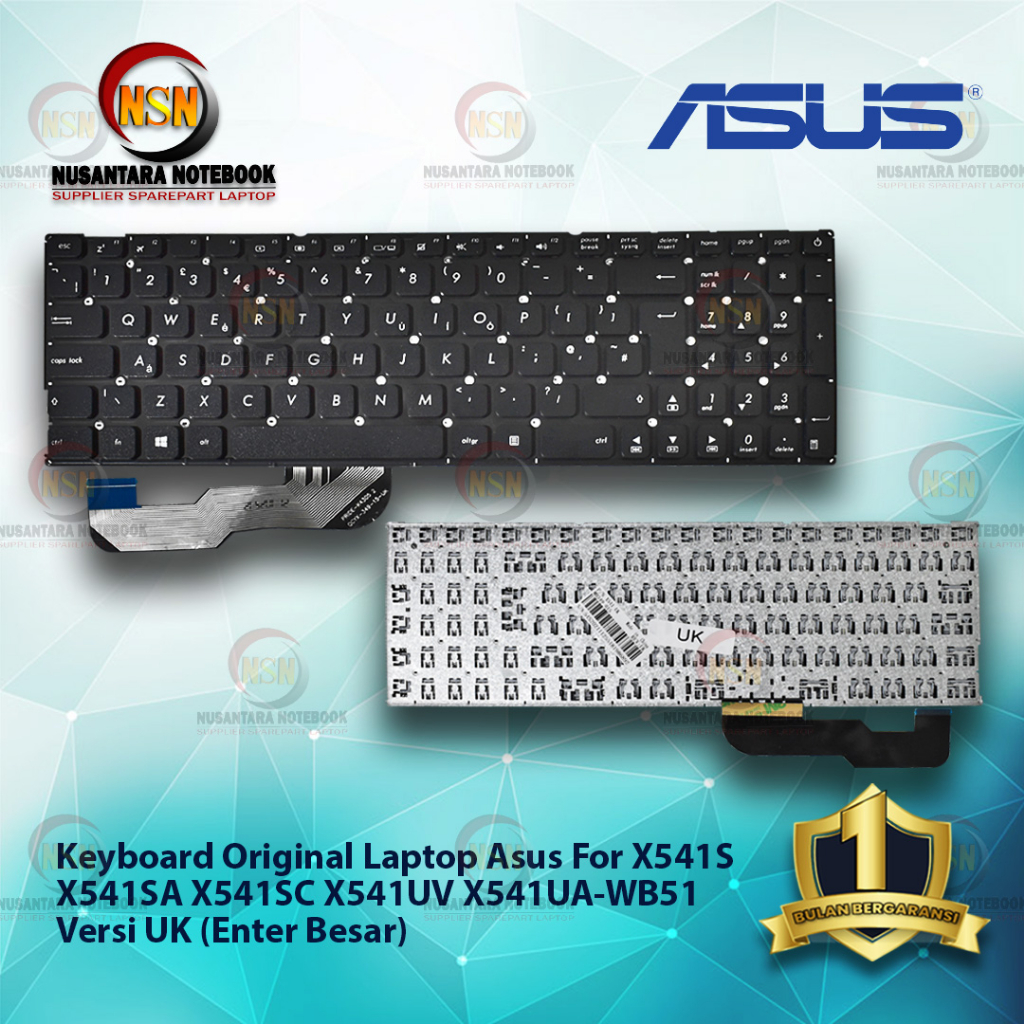 Keyboard Laptop Original For Asus X541 X541S X541SC Enter Besar UK