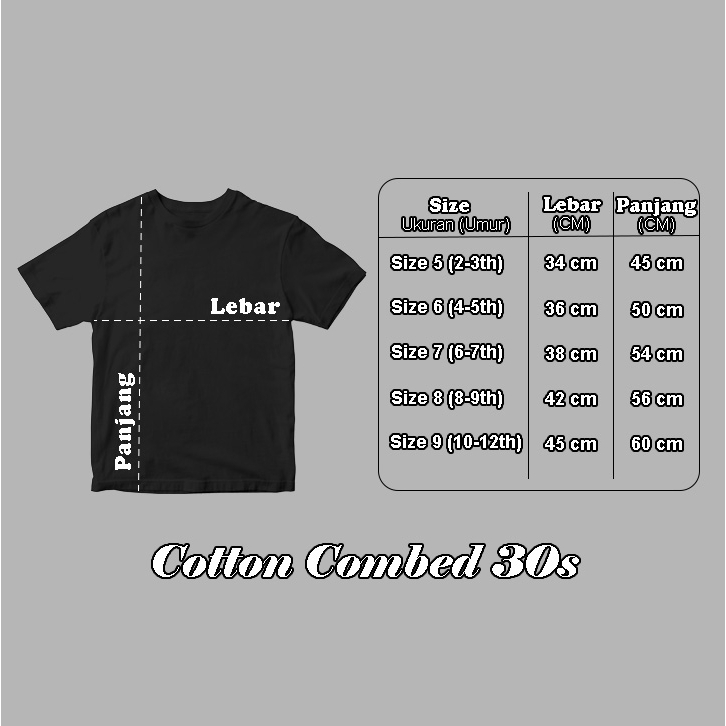 Kaos Free Custom Gambar / Foto / Nama by Request Anak / Dewasa / Couple Family Katun Cotton Combed 30s PREMIUM