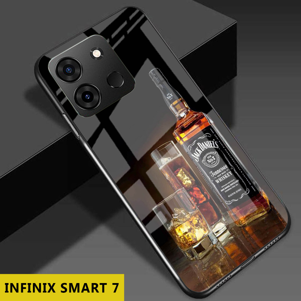(S05) Case  Glass INFINIX SMART 7 - casing Terbaru handphone - INFINIX SMART 7  - pelindung handphone - INFINIX SMART 7