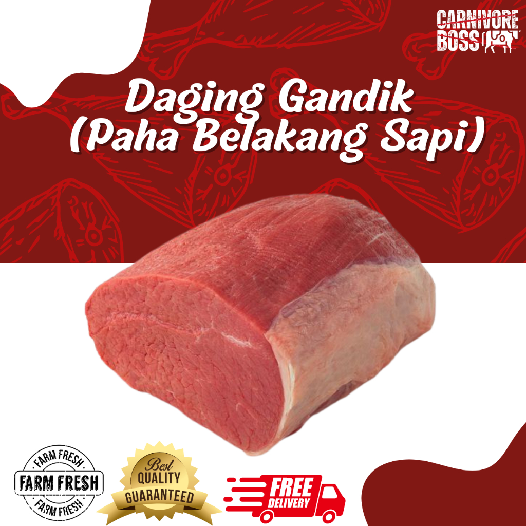 

DAGING SAPI GANDIK SUPER FRESH 1 KG / GANDIK / PAHA BELAKANG SAPI SEGAR / DAGING SAPI / DAGING SEGAR