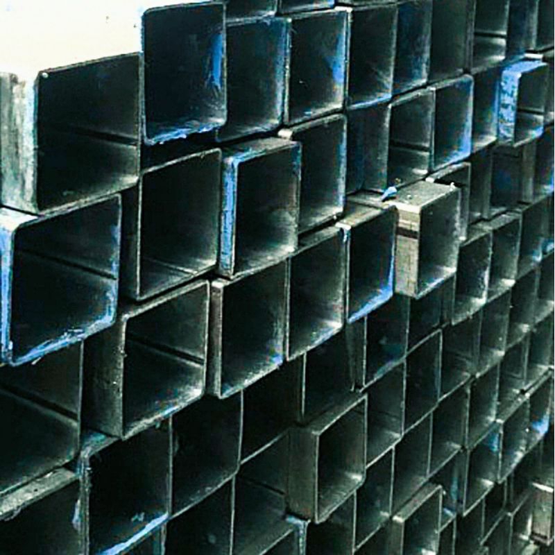 Besi hollow galvanis | Besi kotak galvanis | Stall galvanis 40 x 40 x 1,6 x 6 ( 3,6 cm x 3,6 cm x 1,2 mm x 6 mtr / KB )