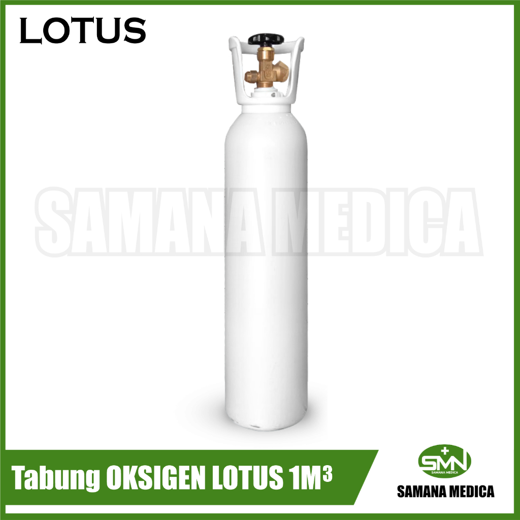 GOSEND ONLY - Tabung Oksigen LOTUS  Medis 1M3 isi Full Tanpa Troli - LOTUS Murah Promo