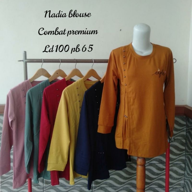 ATASAN,NADIA BLOUSE COTTON COMBED PREMIUM(MELAR,ADEM,TEBAL)